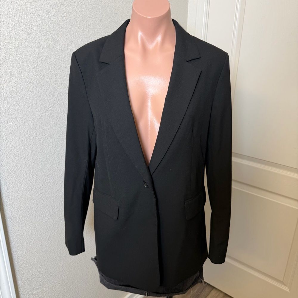 H&M Classic Loose Fit Black Blazer Sz S